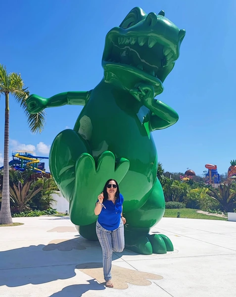 huyendo de Reptar Aqua Nick Riviera Maya